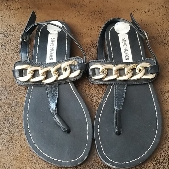 Steve Madden Shoes - Steve madden leather sandals size 6.5